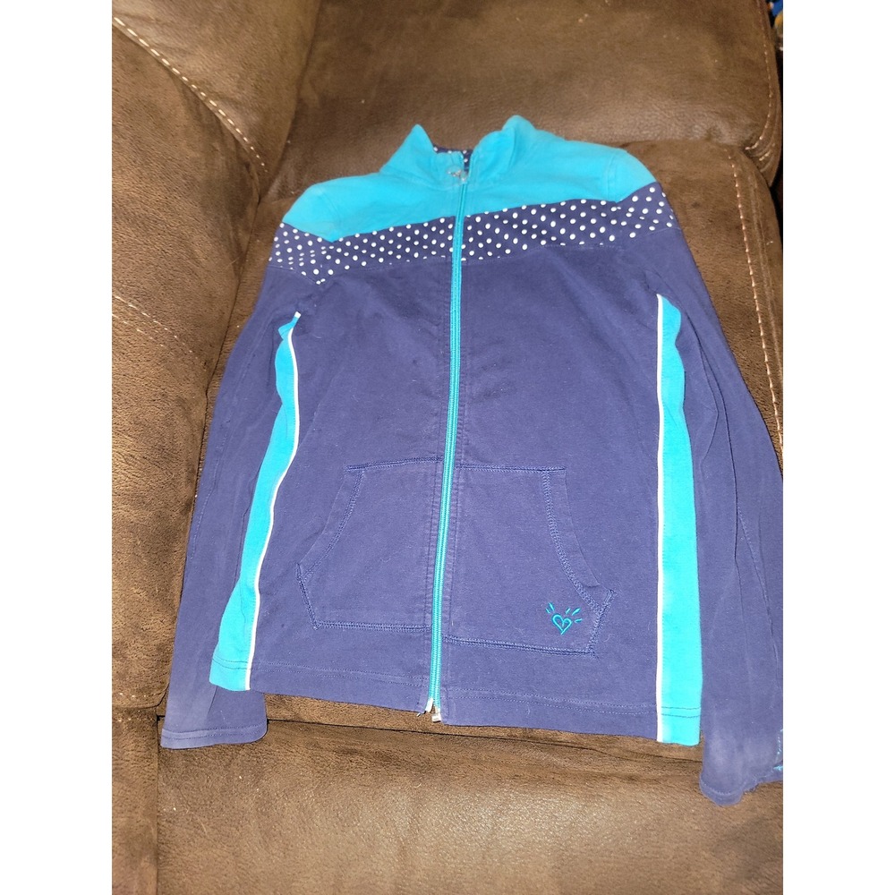 Justice zip up lightweight jacket size girls 10